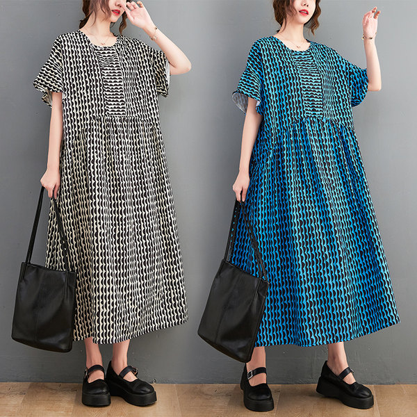 เสื้อลินินคนอ้วน เสื้อทีเชิ้ตคนอ้วนผู้หญิง เสื้อทีเชิ้ตตัวใหญ่ By Literary Plus size