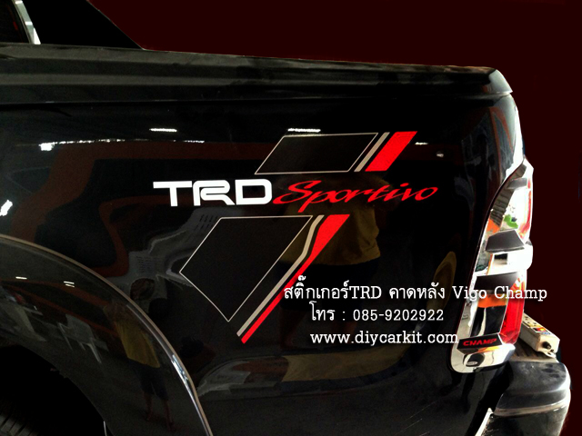 สติ๊กเกอร์ TRDขาว Sportivo คาดหลัง