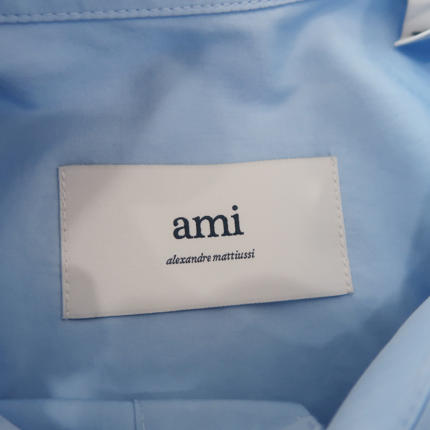 Ami Blue Cotton Ami De Coeur Long Sleeve Shirts