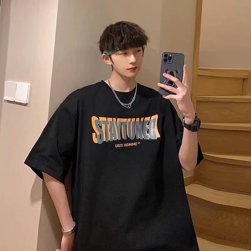 เสื้อยืดผู้ชายอ้วน S-5XL(อกเสื้อ39-51นิ้ว)