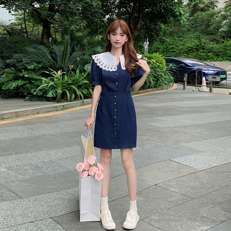 เดรสวัยรุ่น-เดรสคนอ้วนวัยรุ่น L-4XL(อก38-46 นิ้ว)