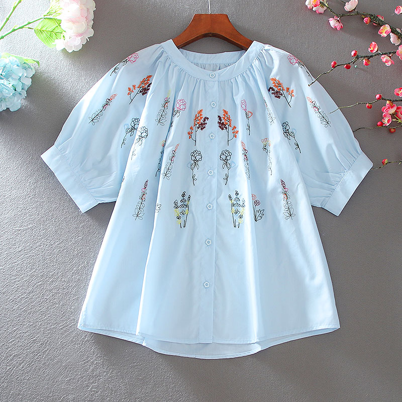 เสื้อลินิน เสื้อผ้าฝ้ายลินิน เสื้อเชิ้ตผ้าลินิน ปักลายสวยๆด้วยด้าย สไตล์VINTAGE BY Dreamroom