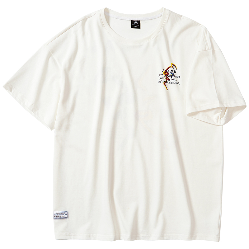 เสื้อยืดผู้ชายอ้วน S-5XL(อกเสื้อ39-51นิ้ว)