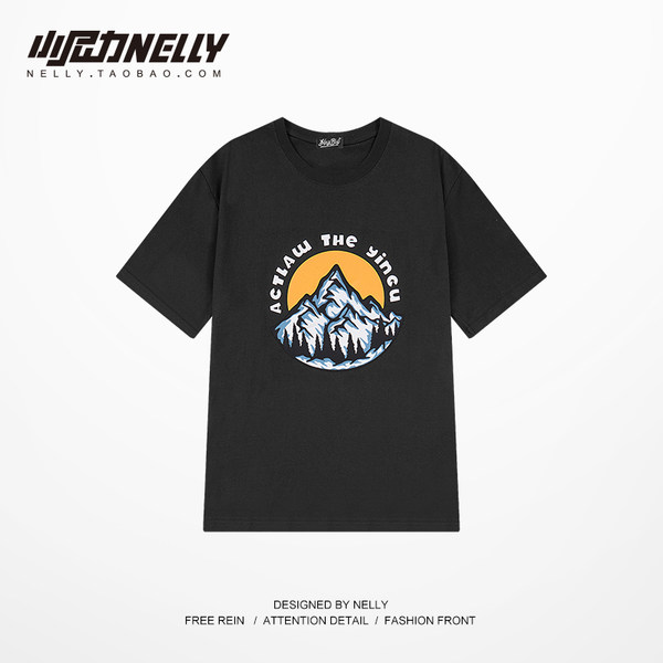 เสื้อยืดคอกลม ผู้ชาย เสื้อยืดผู้ชายเกาหลี เสื้อยืดเกาหลี แบรนด์ NELLY