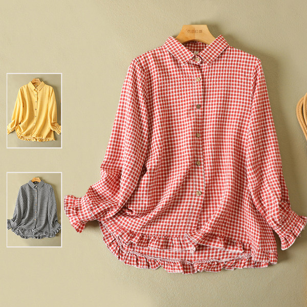 เสื้อลินิน เสื้อผ้าฝ้ายลินิน เสื้อเชิ้ตผ้าลินิน