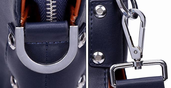 กระเป๋าถือผู้ชาย กระเป๋าใส่เอกสาร ทำงาน หนัง pu กระเป๋าถือ Polo ทรงแบน สำหรับ นักธุรกิจ หนุ่ม ไฟแรง ดีไซน์ เรียบหรู สีน้ำเงิน และ สีดำ 742091