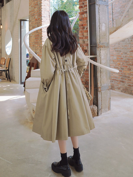 เสื้อโค้ท เสื้อโค้ทกันหนาว เสื้อโค้ทใส่เที่ยวต่างประเทศ ยี่ห้อ: Qianziqian