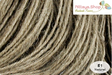 เชือกกระสอบสีธรรมชาติและย้อมสี