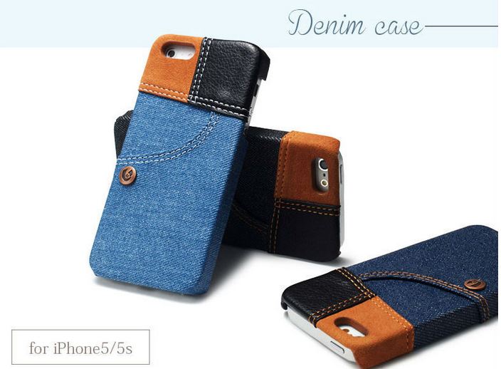เคส iPhone 5 5s เคส ยีนส์ สไตล์ Hipster แบรนด์ จากอังกฤษ พิเศษ ซื้อเคสยีนส์ แถม เคสใส 1 อัน ที่นี่ที่เดียว เคสยีนส์ ผสม หนัง มีสไตล์ 140112