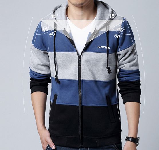 เสื้อ แจ็คเก็ต ผู้ชาย แบบ มีฮู้ด เสื้อกันหนาว แขนยาว ผ้านุ่ม โทนสีเข้ม น้ำเงิน Night Blue ดำ เทา Jacket ใส่เที่ยว ราคาถูก 220191_2