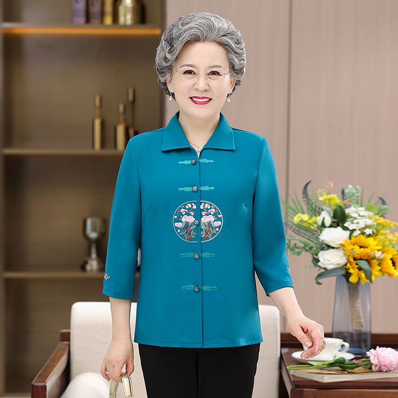 เสื้อคุณยาย เสื้อผู้วัยอายุ60-70ปี มีขนาด L-4XL(อกประมาณ35-45นิ้ว)