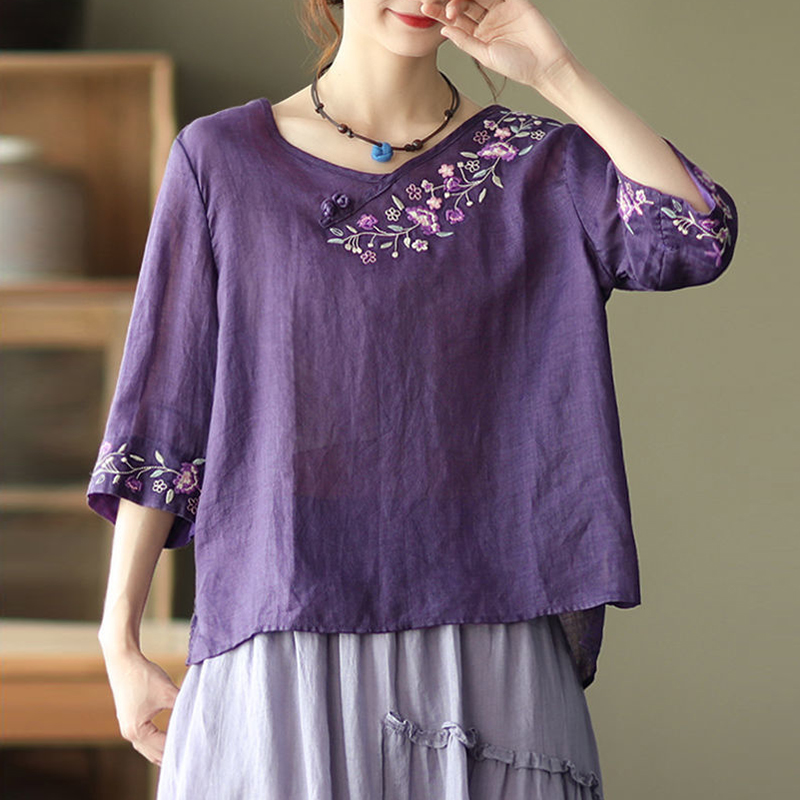เสื้อลินิน เสื้อผ้าฝ้ายลินิน เสื้อเชิ้ตผ้าลินิน BY Zimo