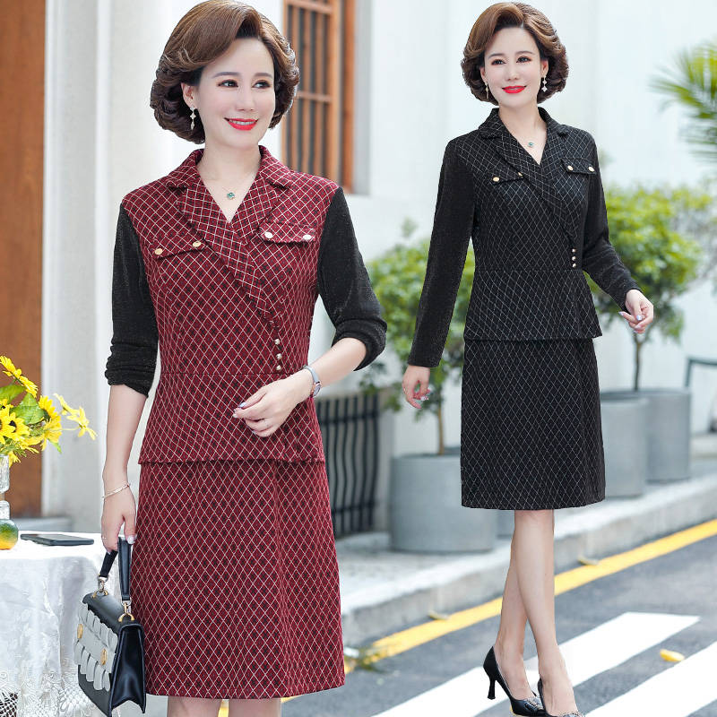 เดรสวัยผู้ใหญ่40-60ปีเดรสคุณแม่