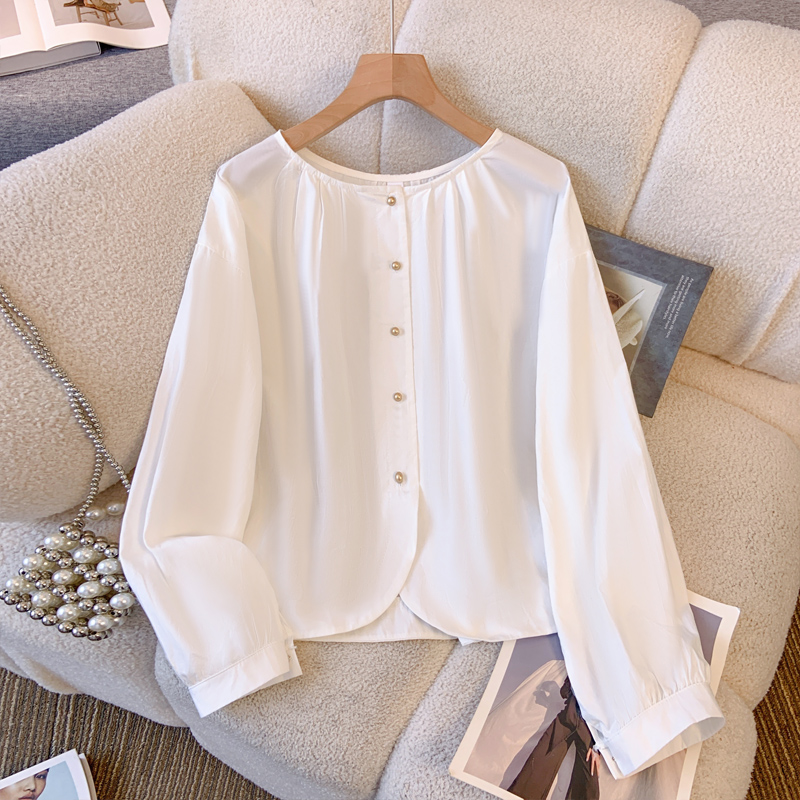 เสื้อเชิ้ตผู้หญิงแขนยาว เสื้อเชิ้ตผู้หญิงใส่ทํางาน 390 บาทต่อชิ้น ฟรีค่าจัดส่ง