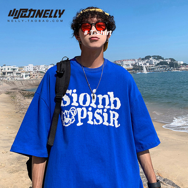 เสื้อยืดคอกลม ผู้ชาย เสื้อยืดผู้ชายเกาหลี เสื้อยืดเกาหลี แบรนด์ NELLY