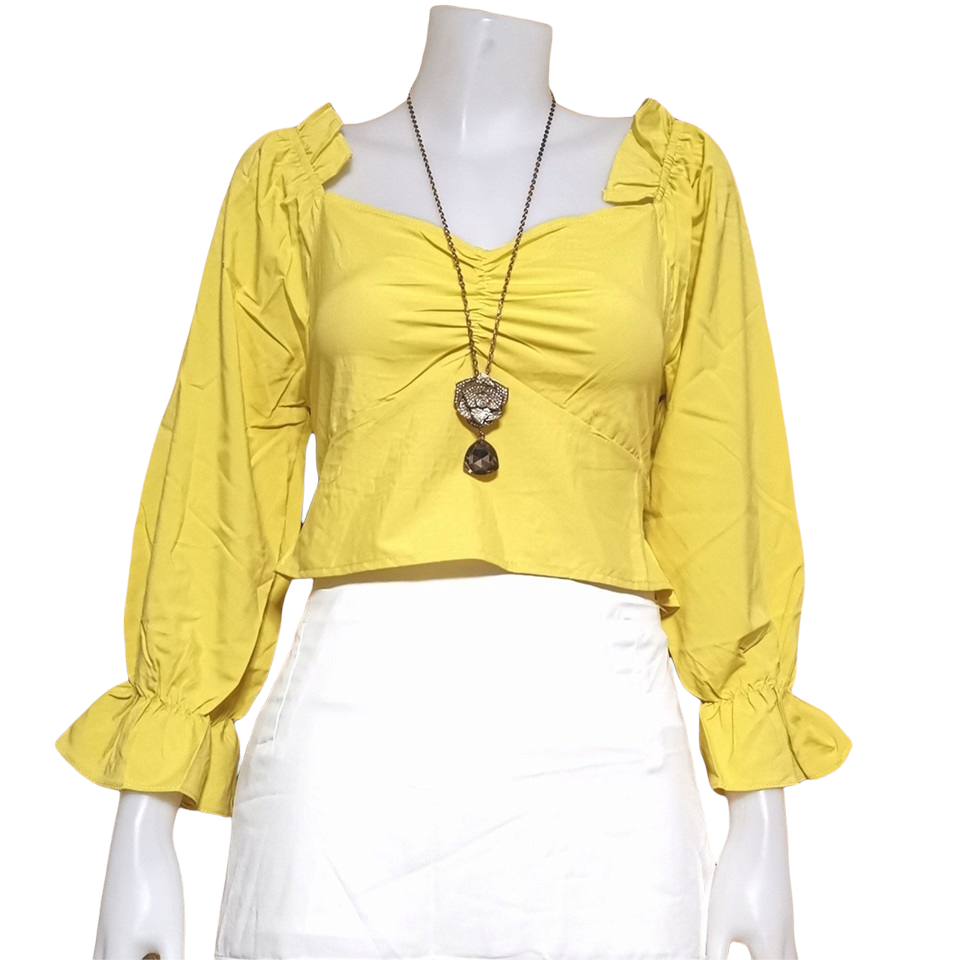 Blouse3892 รวมแบบเสื้อแฟชั่นวัยรุ่น เสื้อครอป เสื้อปาดไหล่ เสื้อสม็อค เสื้อรูดหน้า ผ้าไหมอิตาลี ผ้าชีฟอง งานแฟชั่นประตูน้ำ