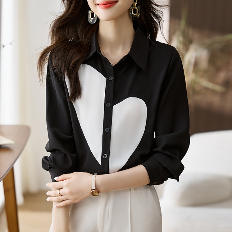 เสื้อเชิ้ตผู้หญิงแขนยาว เสื้อเชิ้ตผู้หญิงใส่ทํางาน 390 บาทต่อชิ้น ฟรีค่าจัดส่ง