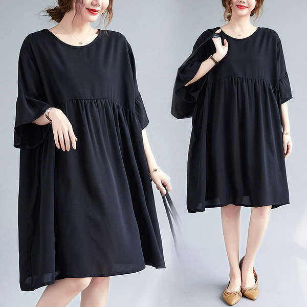 เสื้อลินินคนอ้วน เสื้อทีเชิ้ตคนอ้วนผู้หญิง เสื้อทีเชิ้ตตัวใหญ่ By Literary Plus size