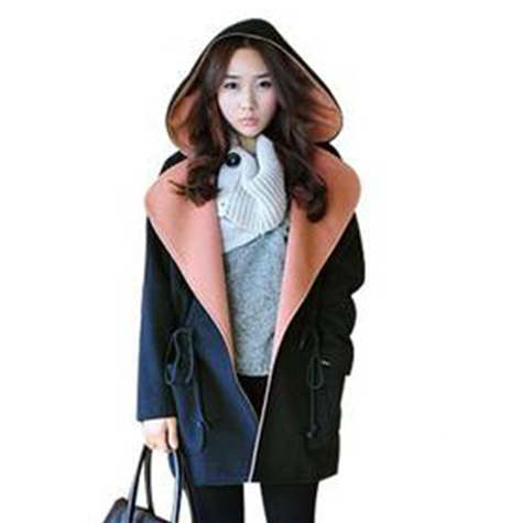 สีกรมท่า เสื้อกันหนาวฮู้ดดี้ ทรงเก๋ๆ แบบเกาหลี แบบผูกเอว ฮู้ดใหญ่ ผ้าสักกะหลาดเนื้อนิ่ม บุซับในกันลม พร้อมส่ง กรมท่า มีให้เลือกแบบข้างในโทนเข้มกับโทนอ่อน