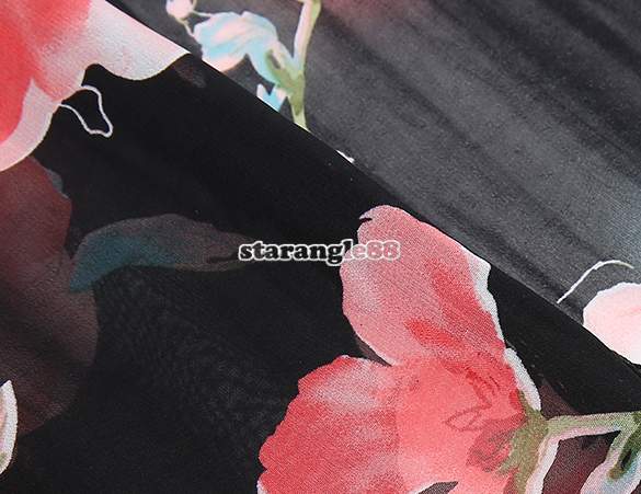 เสื้อคลุมแฟชั่น ผ้าชีฟองลายดอกเนื้อดี แต่งริ้วชายทุกด้าน เก๋มากค่ะ พร้อมส่ง same pic