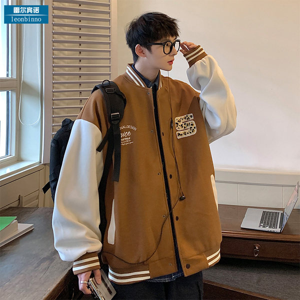 เสื้อแจ็คเก็ตเบสบอล เสื้อคลุม เสื้อแขนยาวสไตล์เกาหลี