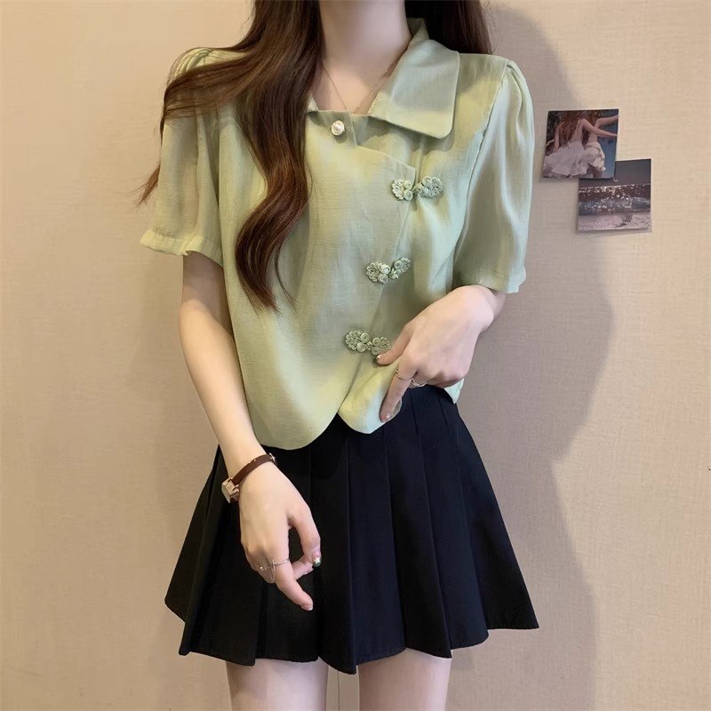 เสื้อเชิ้ตผู้หญิงใส่ทํางาน 390 บาทต่อชิ้น ฟรีค่าจัดส่ง