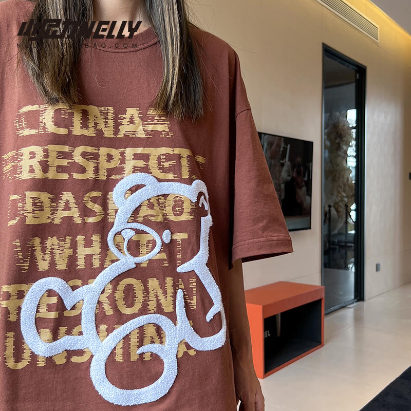 เสื้อยืดคอกลม ผู้ชาย เสื้อยืดผู้ชายเกาหลี เสื้อยืดเกาหลี แบรนด์ NELLY