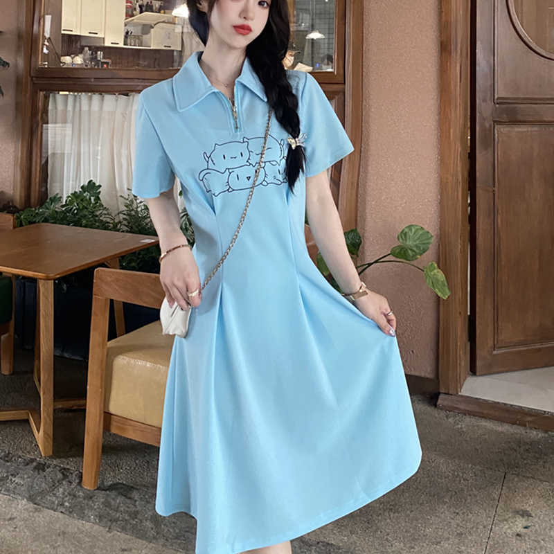 เดรสวัยรุ่น-เดรสคนอ้วนวัยรุ่น L-4XL(อก38-46 นิ้ว)