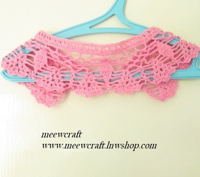 ปกเสื้อโครเชต์ รหัสCRR016 ขนาด3"x21"