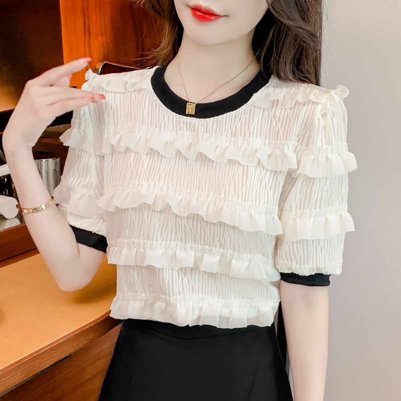 เสื้อผ้าวัยรุ่นเกาหลี เสื้อยืดวัยรุ่นผู้หญิง มีขนาด S M L XL