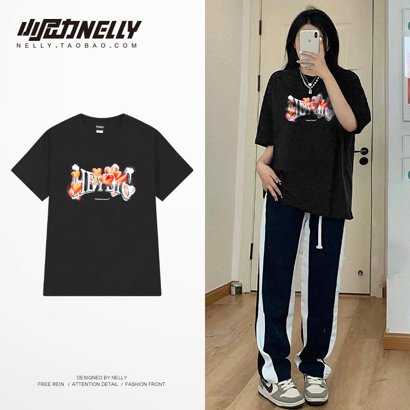 เสื้อยืดคอกลม ผู้ชาย เสื้อยืดผู้ชายเกาหลี เสื้อยืดเกาหลี แบรนด์ NELLY