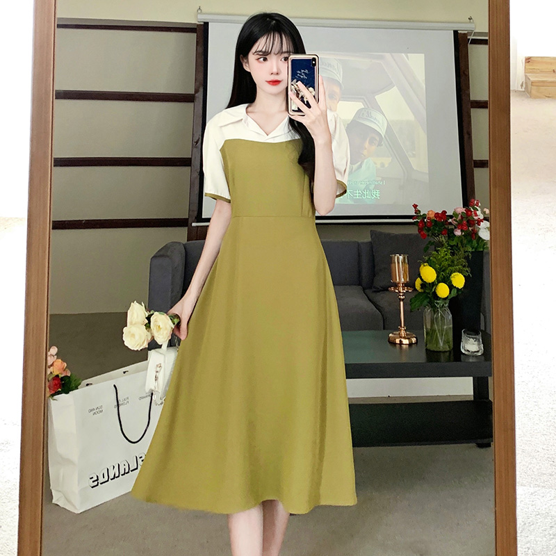 เดรสวัยรุ่น-เดรสคนอ้วนวัยรุ่น L-4XL(อก38-46 นิ้ว)