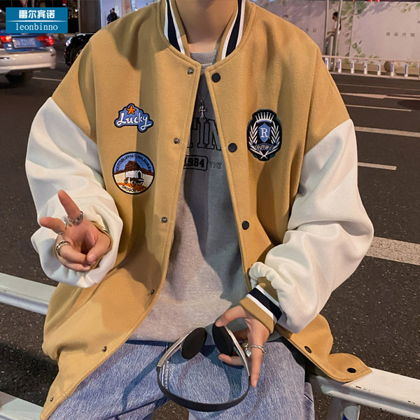 เสื้อแจ็คเก็ตเบสบอล เสื้อคลุม เสื้อแขนยาวสไตล์เกาหลี
