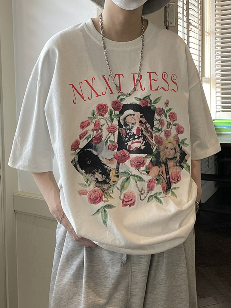 เสื้อยืดผู้ชายอ้วน S-5XL(อกเสื้อ39-51นิ้ว)
