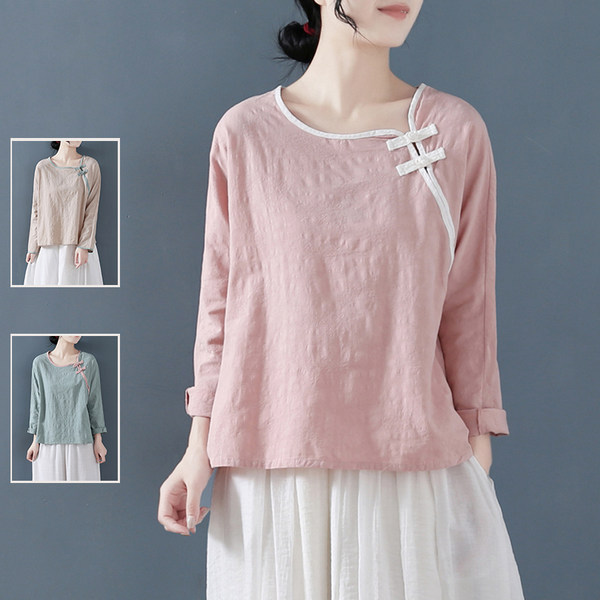 เสื้อลินิน เสื้อผ้าฝ้ายลินิน เสื้อเชิ้ตผ้าลินิน