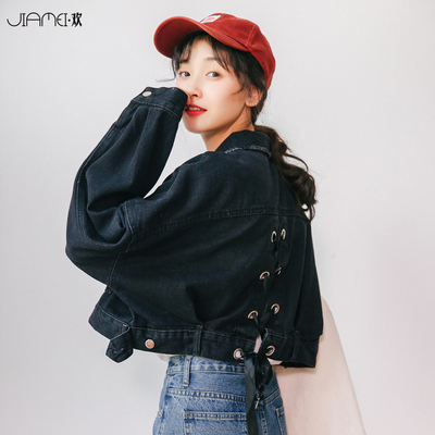 เสื้อแจ็คเก็ตยีนส์ เสื้อยีนส์ผู้หญิงเทห์ๆ