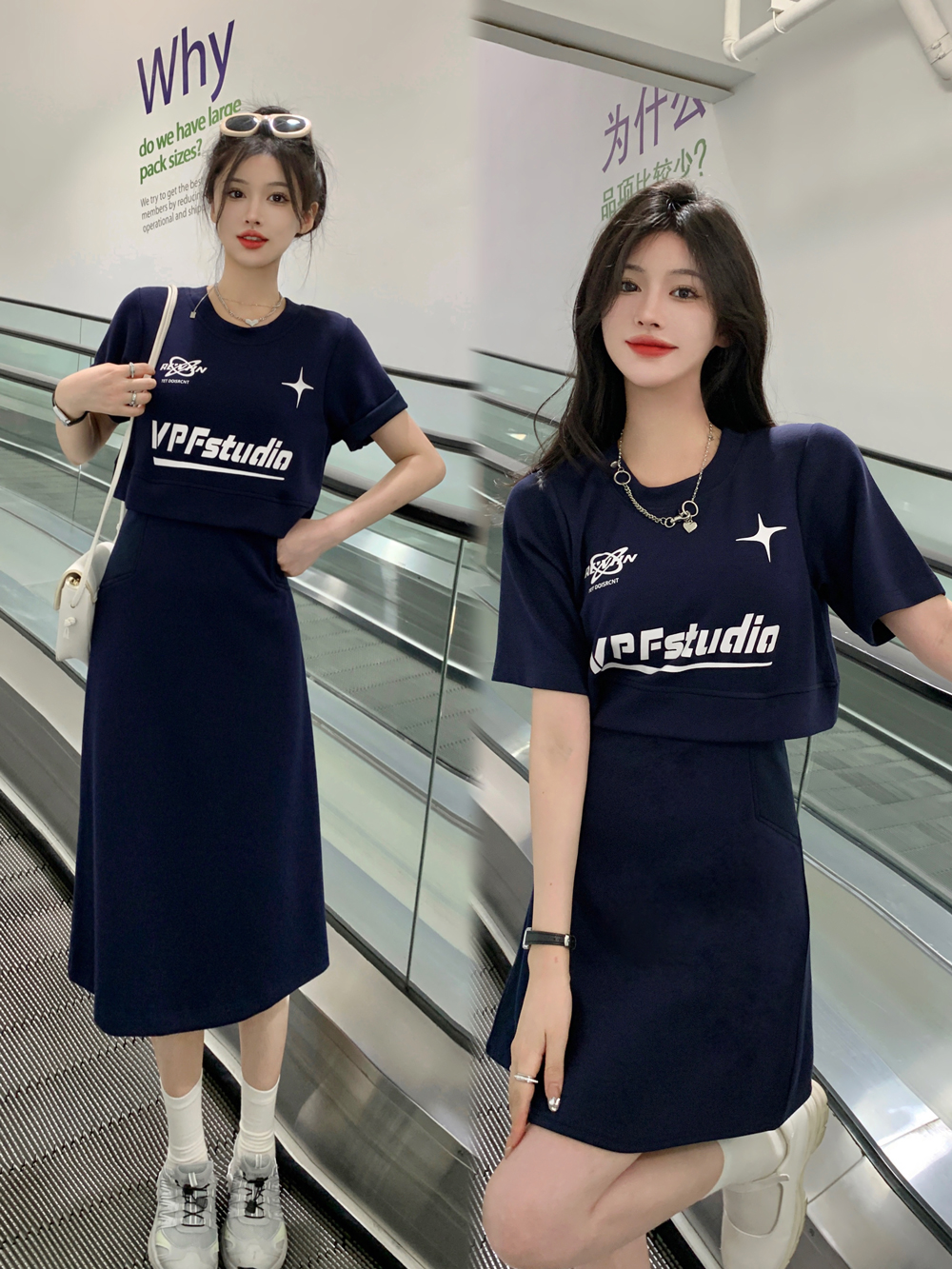 เดรสแขนสั้น มีไซส์ L-4XLอก 38-47 นิ้ว ใส่ได้ทั้งสาวหุ่นดีน่ารักจนถึงสาวอวบพลัสไซส์ จัดส่งฟรี! ทักแชทสั่งซื้อ