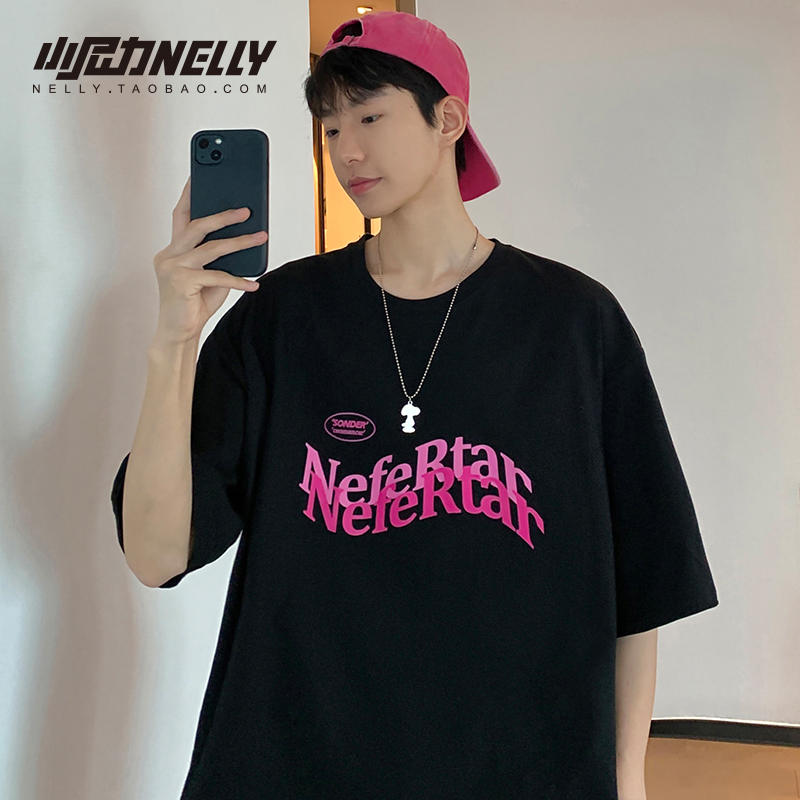 เสื้อยืดคอกลม ผู้ชาย เสื้อยืดผู้ชายเกาหลี เสื้อยืดเกาหลี แบรนด์ NELLY