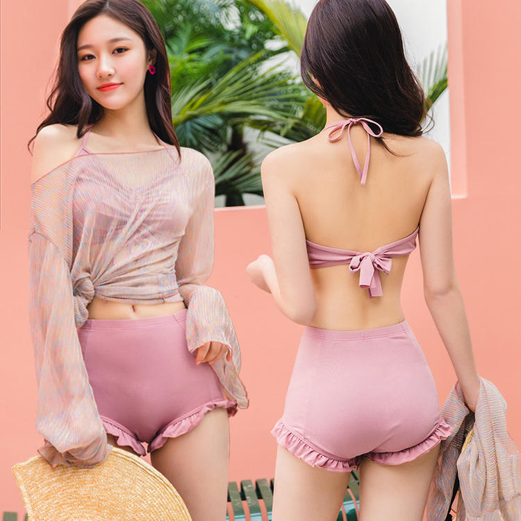 ชุดว่ายน้ำผู้หญิง แบบชุดว่ายน้ำสไตล์เกาหลี
