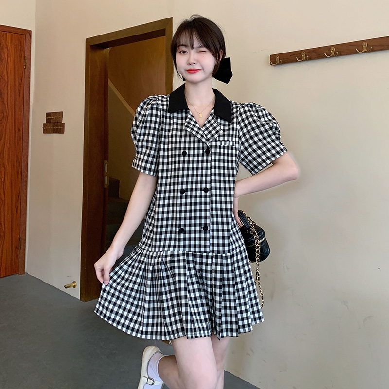 เดรสวัยรุ่น-เดรสคนอ้วนวัยรุ่น L-4XL(อก38-46 นิ้ว)