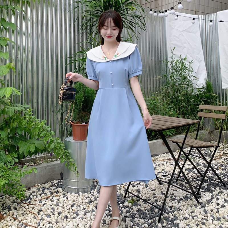 เดรสวัยรุ่น-เดรสคนอ้วนวัยรุ่น L-4XL(อก38-46 นิ้ว)