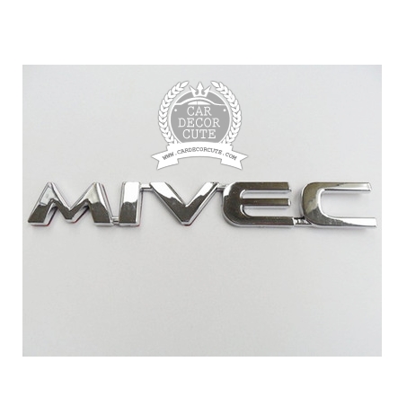 โลโก้สติกเกอร์ - Mitsubishi MIVEC English standard - โลโก้ MITSUBISHI MIVEC