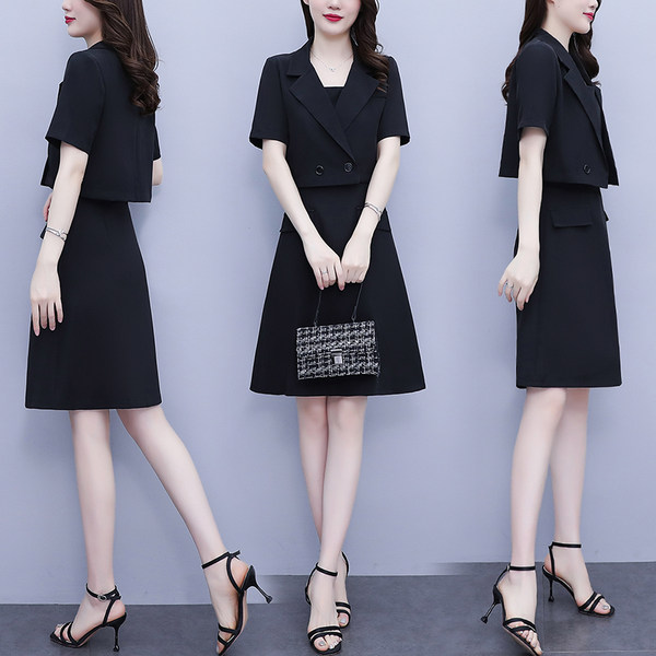 เดรสคนอ้วน เดรสสาวอวบ ชุดเดรสคนอ้วนวัยรุ่นแขนสั้น BY PLUS SIZE Girl
