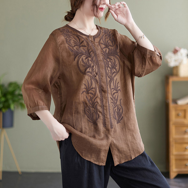 เสื้อลินิน แบบเสื้อสวยๆ เสื้อผ้าฝ้ายลินิน เสื้อเชิ้ตผ้าลินิน BY LININ