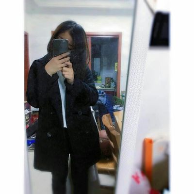 CLASSIC BLACK COAT เนื้อนุ่ม บุซับใน [ เสื้อโค้ท กันหนาว สีดำ ] พร้อมส่ง BLACK