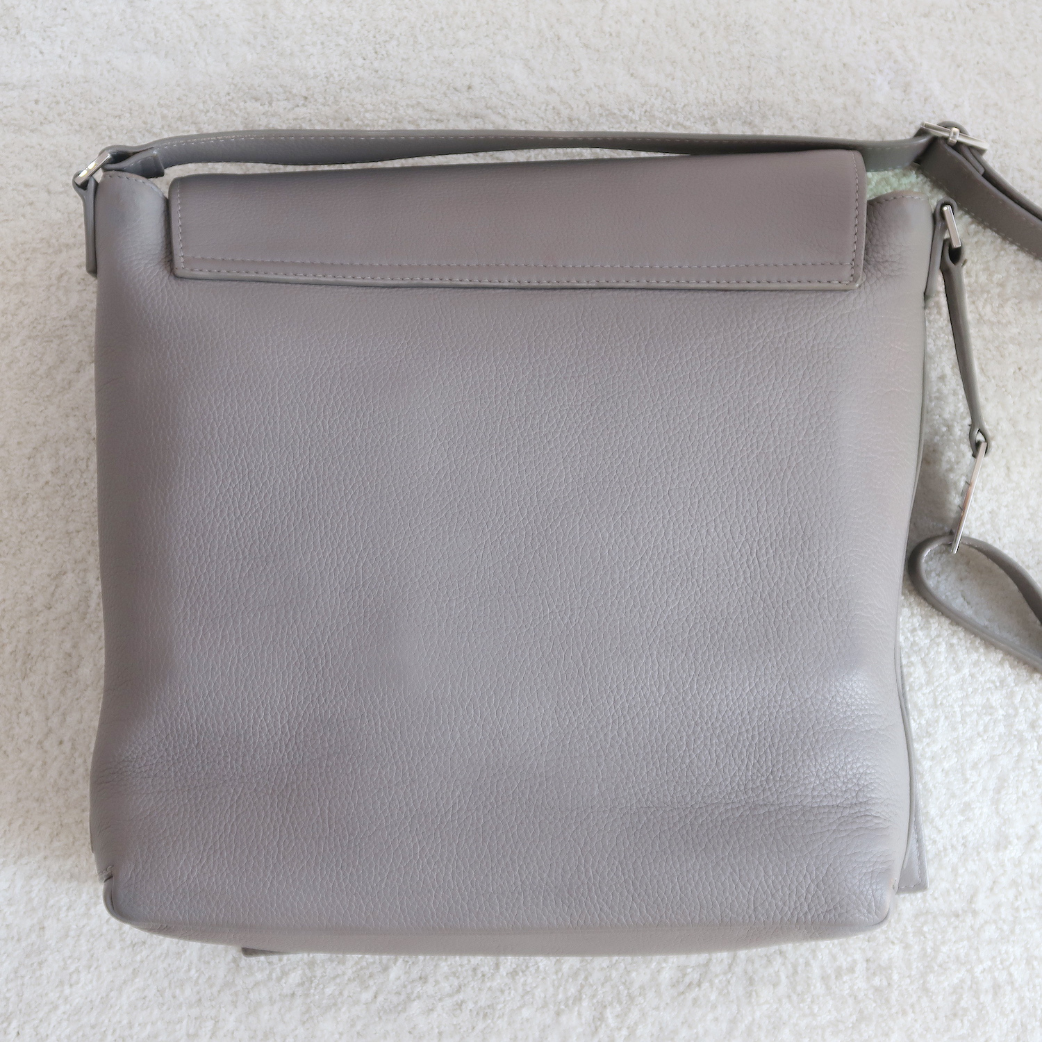 Dior Homme Grey Calfskin Messenger Bag