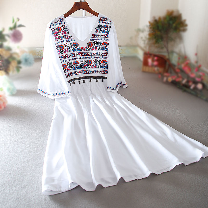 เสื้อลินิน เสื้อผ้าฝ้ายลินิน เสื้อเชิ้ตผ้าลินิน ปักลายสวยๆด้วยด้าย สไตล์VINTAGE