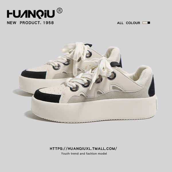 รองเท้าผ้าใบ ผู้หญิง รองเท้าแฟชั่นสำหรับผู้หญิง รองเท้าแฟชั่น รองเท้าผู้หญิง แบรนด์ HUANQIU SINCE 1958