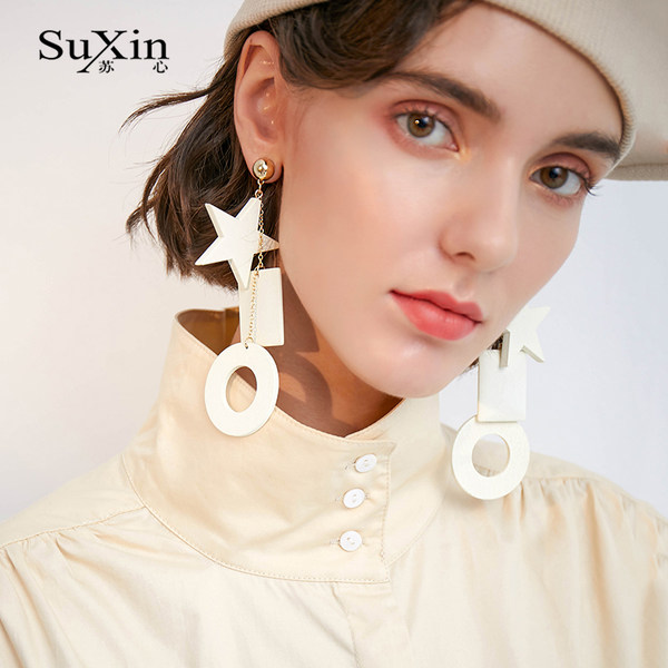 ตุ้มหู ต่างหู ต่างหูผู้หญิง By SuXin