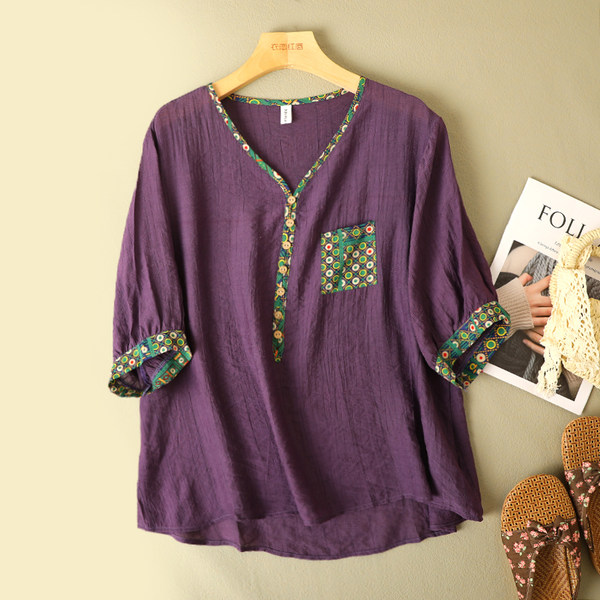 เสื้อลินิน เสื้อผ้าฝ้ายลินิน เสื้อเชิ้ตผ้าลินิน